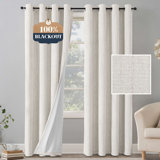 Chenille Linen Blackout Curtain Panels