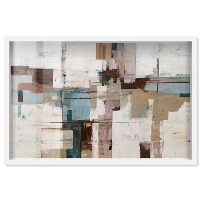 «Earth Tone Grid Boho Art Shadowbox» par Art Remedy