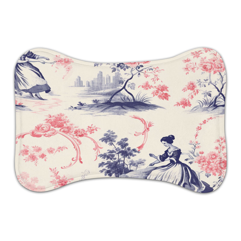 Tapis coloré en forme d'os - 1 pièce, Moyen (18 po)
