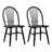 Huggins 20" Wide Farmhouse Style Windsor Back Solid Wood Dining Chairs-107417476