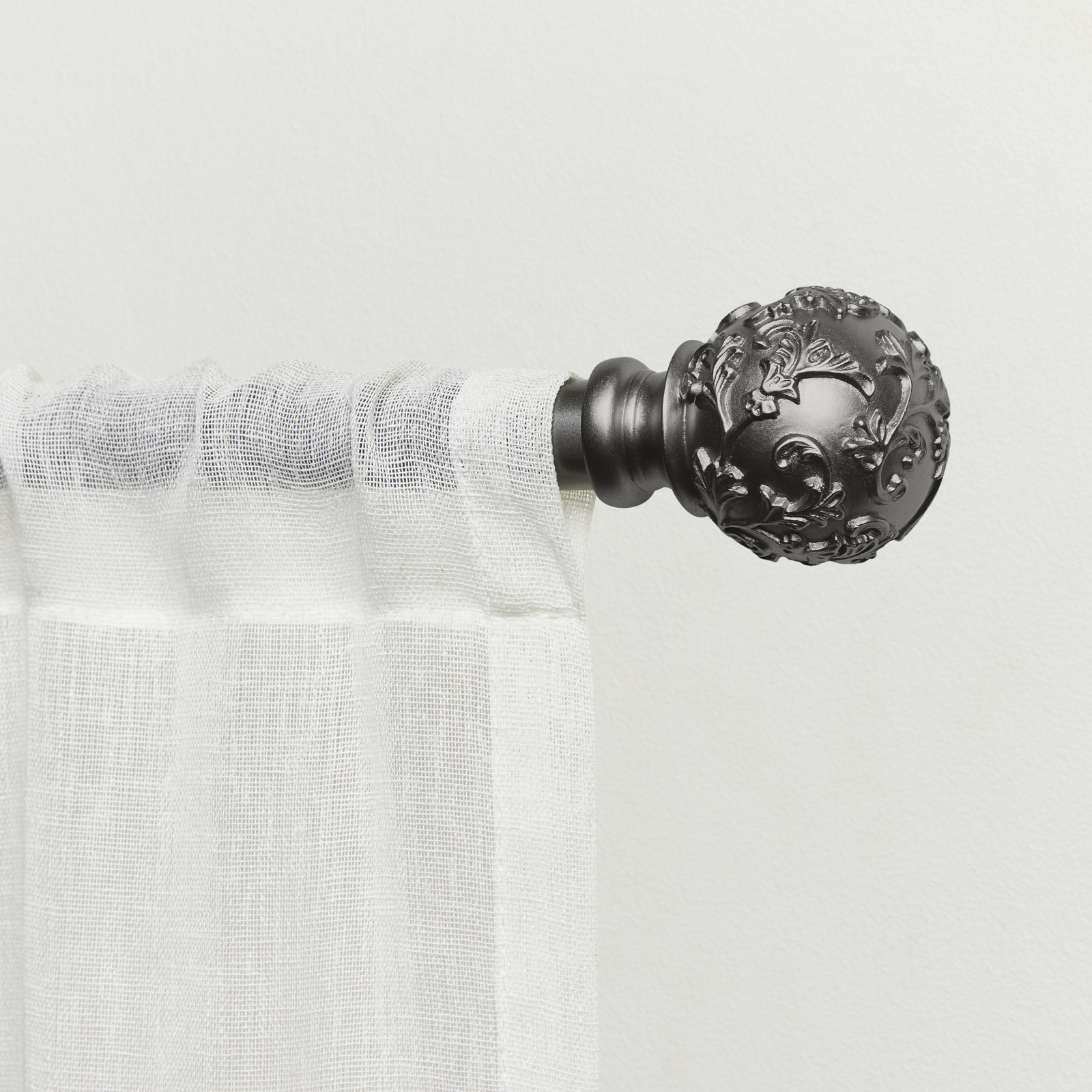 Jewett Adjustable Vine Curtain Rod, 36" - 72", Gunmetal
