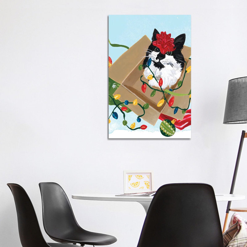 Meowy Hissmas II by June Erica Vess - Wrapped Canvas Gallery-Wrapped Canvas Giclée, 101.6 cm H x 66.04 cm W