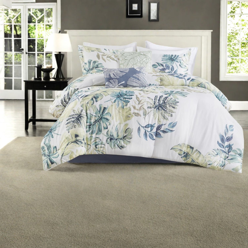 Ensembles de literie de qualité supérieure, style tropical bord de mer en coton pour la maison