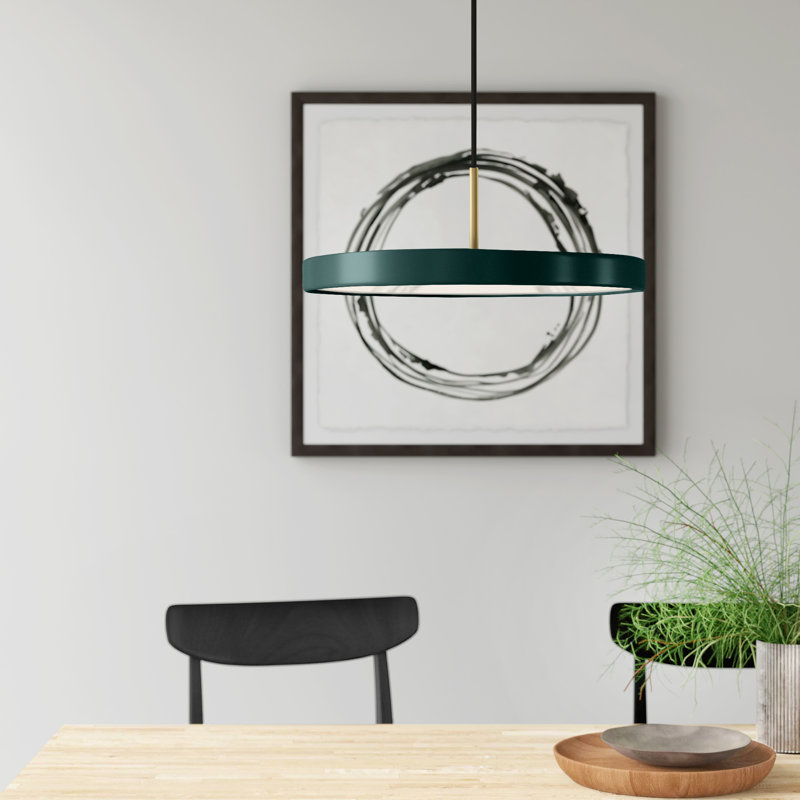 Ivan 1 - Light LED Single Pendant, Forest Green