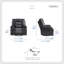 Fauteuil inclinable et pivotant en similicuir Hayslett