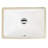 Nantucket Sinks Great Point 12.88 " Ceramic Rectangular Bathroom Sink and Overflow Hole-45372248