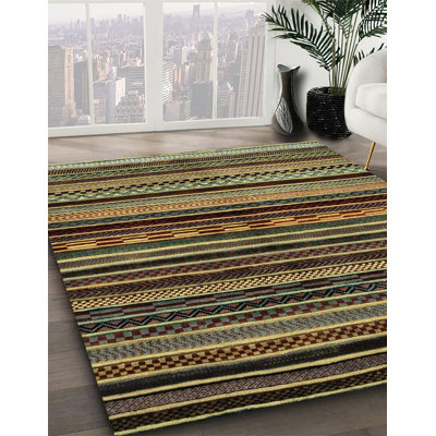 Tapis décoratif multicolore à motif abstrait