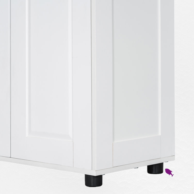 Freestanding Bathroom Storage Cabinet, White