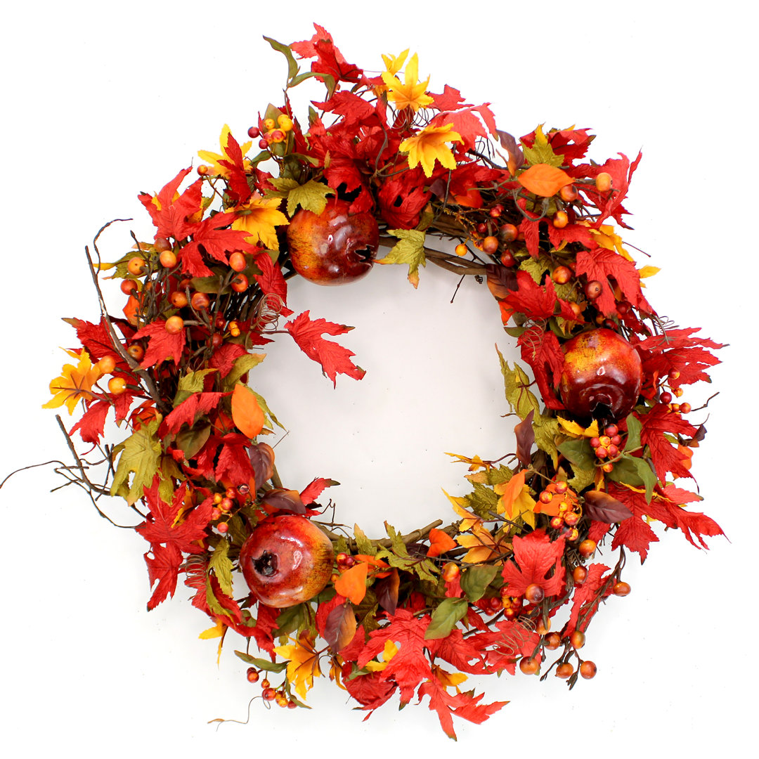 Faux Berry Silk 24'' Wreath August Grove®
