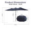 178'' x 105'' Rectangular Market Umbrella-890315924