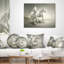 Coussin décoratif à imprimé animal Fast Fast White Horses