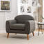 Chaise d'appoint rembourrée en similicuir Libero-659820604