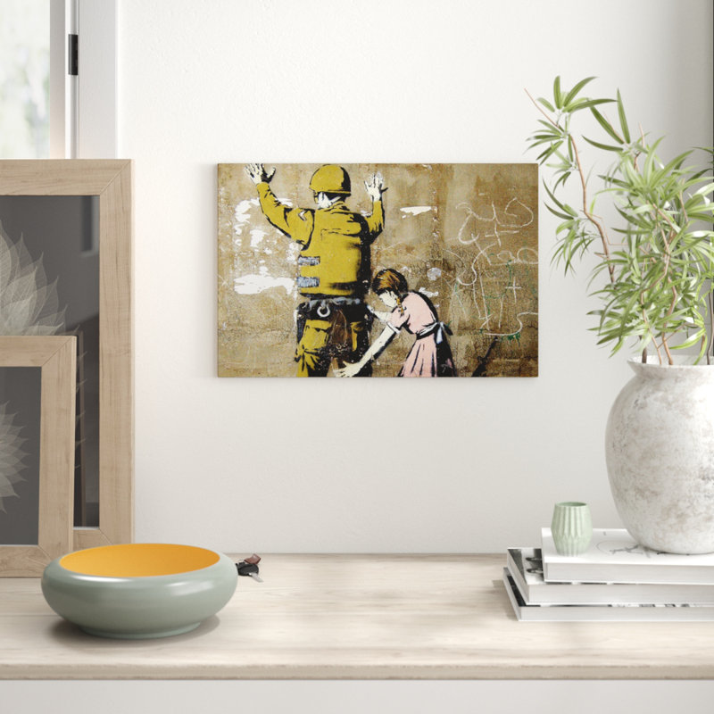 Banksy - Wrapped Canvas Print, 40cm H x 60cm W