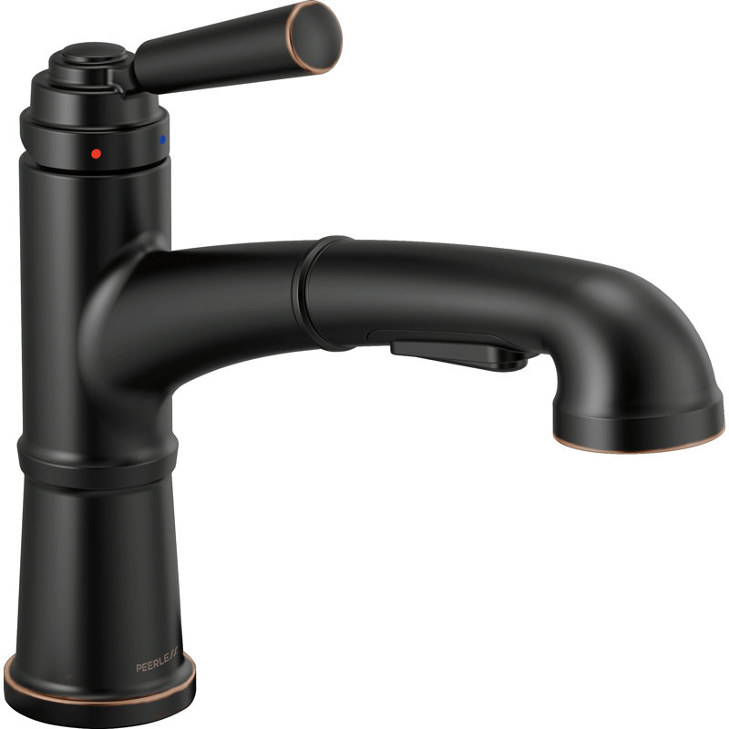 Robinet de cuisine à poignée simple avec accessoires Westchester, Bronze frotté à l'huile