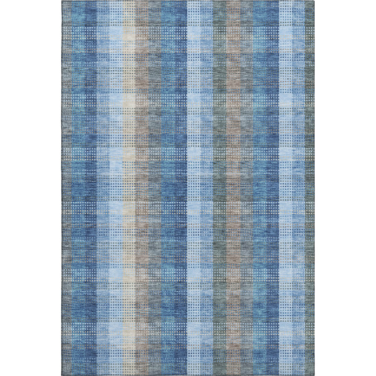 Premium Machine Washable Prisco Denim Rug