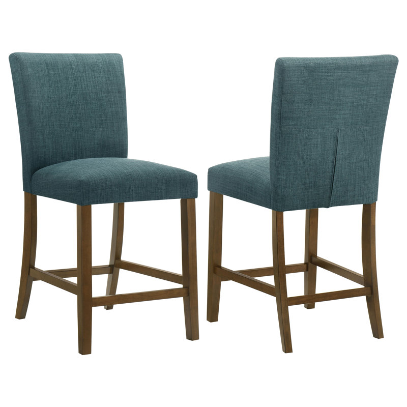 Chaise de salle à manger rembourrée Paxton bleu sarcelle, Bleu