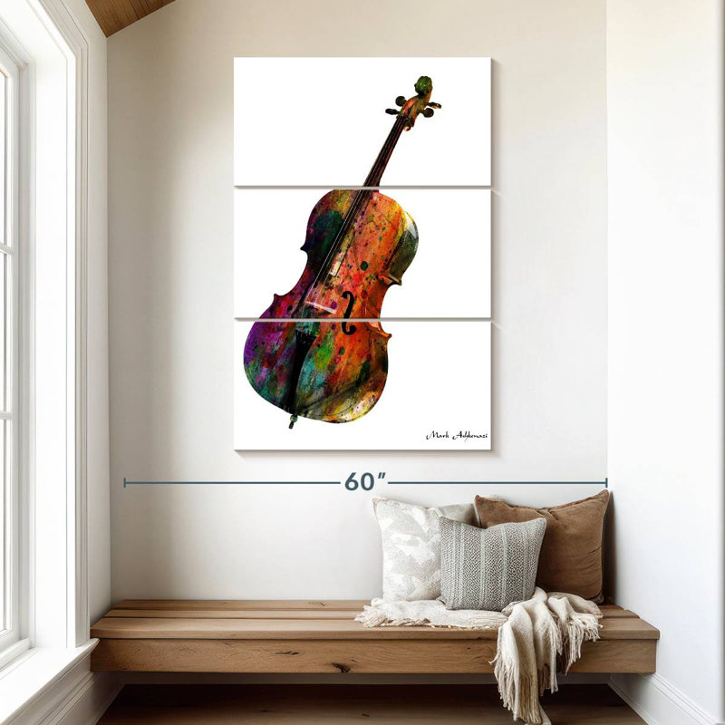 Abarca Cello, 50" H x 32" W