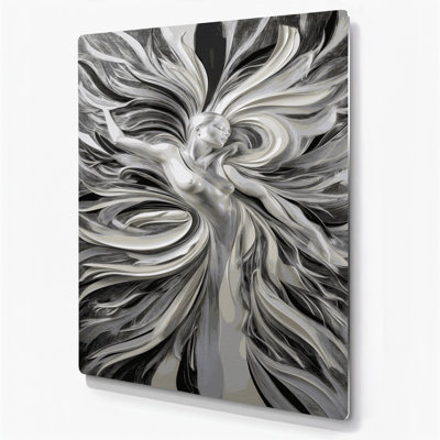 Art mural abstrait gris 58