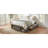 Platform Bed Frame with 4 Storage Drawers and Footboard Storage Cubby, No Headboard-1873463624