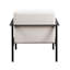 Chaise d'appoint stationnaire en métal