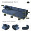 Canapé d'angle modulaire sans cadre-131207407-131207408