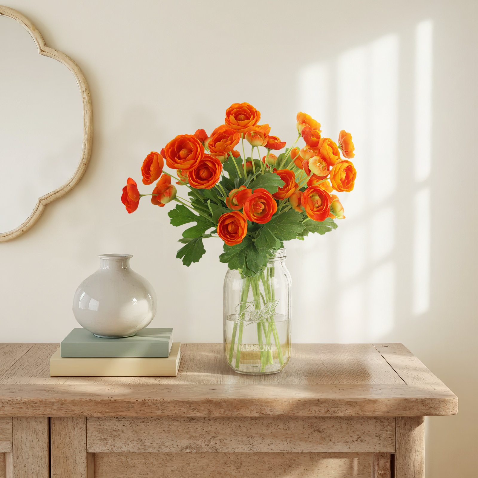 Ranunculus Atificial in Vase