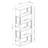 Astra 70.5"H 5-Shelf Bookcase