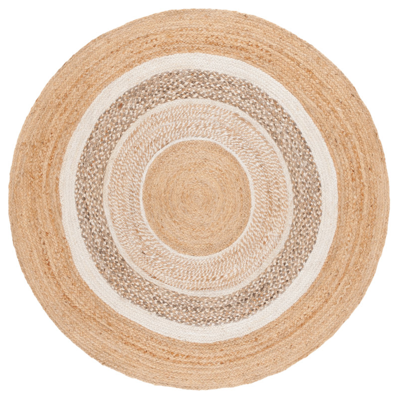 Tapis naturel / ivoire Natural Fiber 534, Rond 6 pi