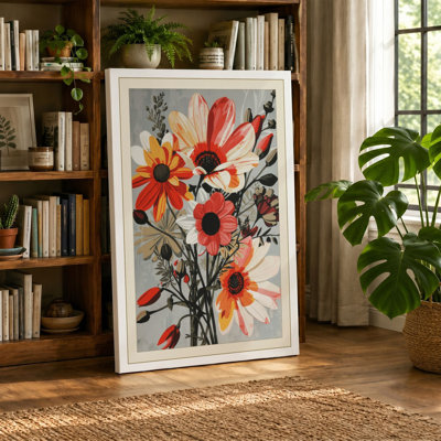 Gathered Posy Botanical - Wrapped Canvas