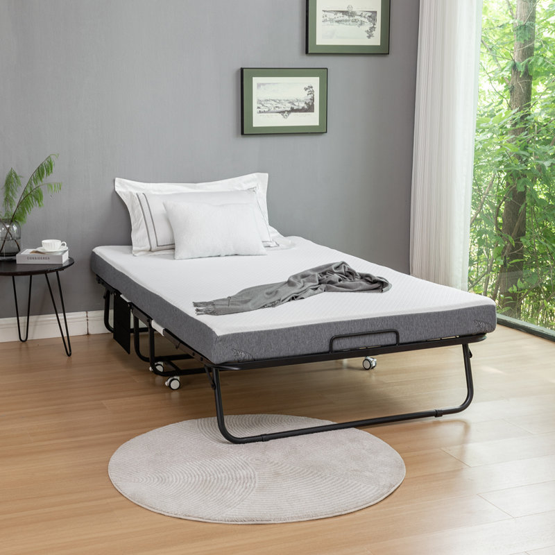 Foldable Guest Bed With Mattress & Cover
