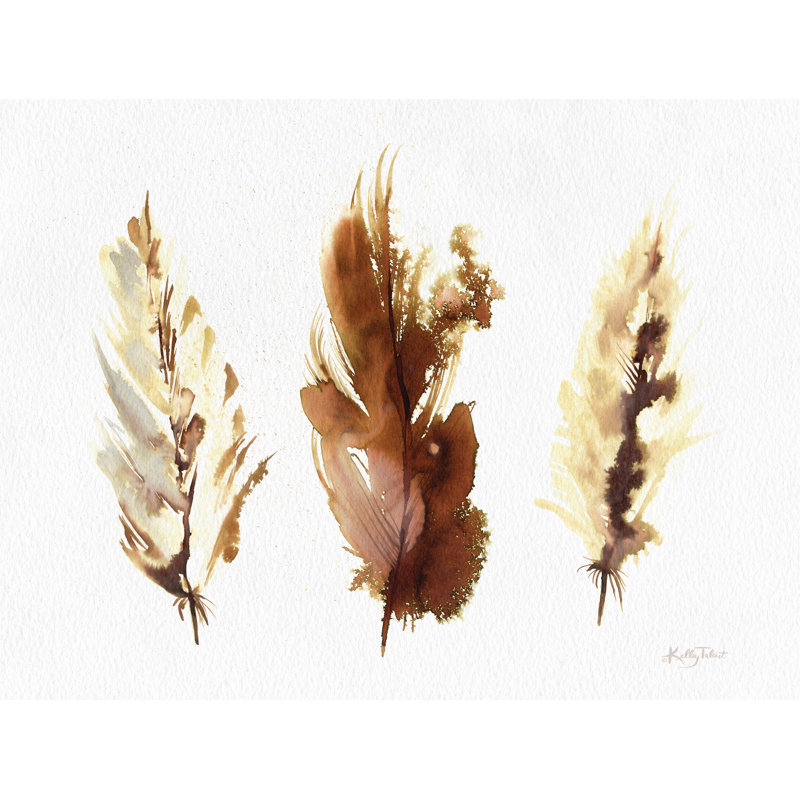 «Feathered Wings On Canvas» par Kelley Talent, H 8 po x l 12 po
