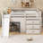 Low Loft Bed With Slide & Storage-740969087