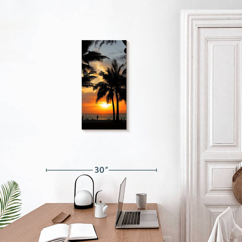 Silhouettes de palmier des Caraïbes, H 24 po x l 12 po