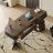 Black Rectangular Solid Wood with 5 drawers desk-577336831-577336825