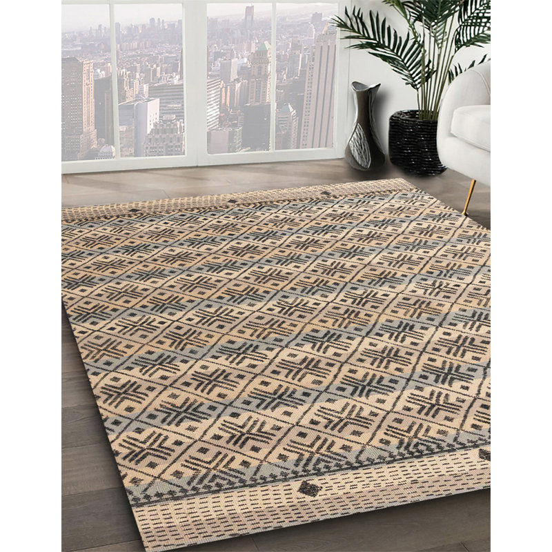 Tapis abstrait moderne 4849, Rond 6 pi