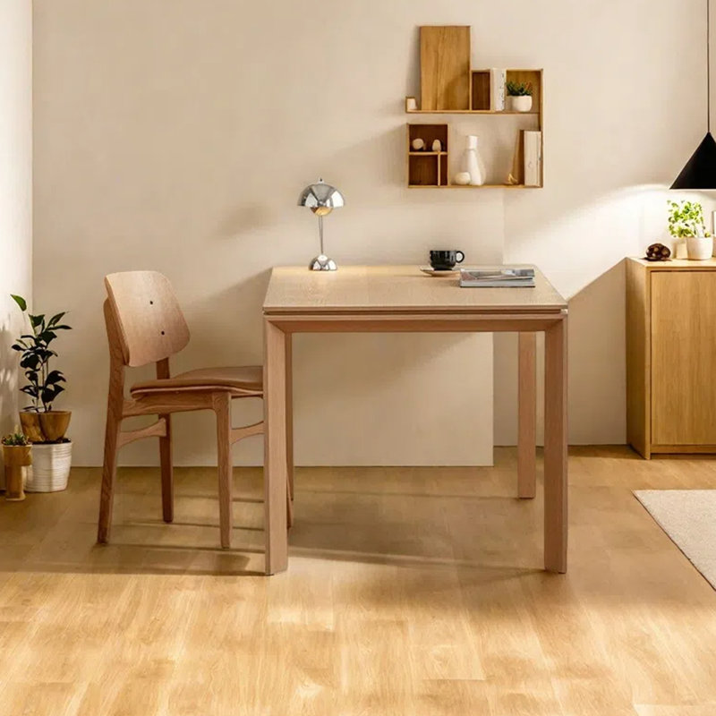 Minimalist style rectangular dining table, 29.53"H x 62.99"L x 31.5"W
