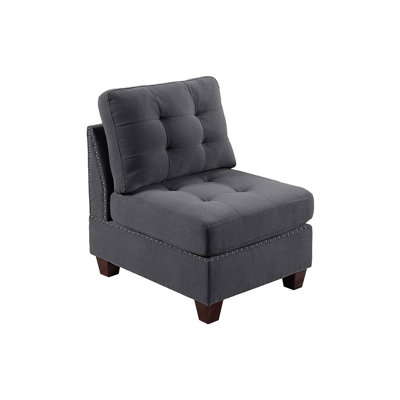 Meuble de salon capitonné sans accoudoirs 1pc