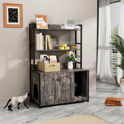 Enceinte de litière pour chat Caplinger Grey
