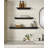 The Sadie 3 Piece Floating Shelf Set Black, 1 each 18" 24" 36"-124918913