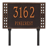 Boston Personalized Standard 2-Line Lawn Address Sign