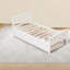 Lit plateforme simple peu encombrant avec lit gigogne en bois de pin, conception moderne pour les petits espaces