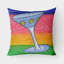 Coussin décoratif d’extérieur à l’intérieur martini