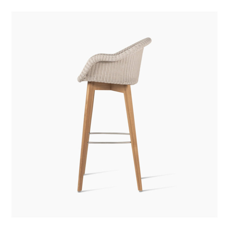 Edgard Outdoor Bar Stool, Old Lace