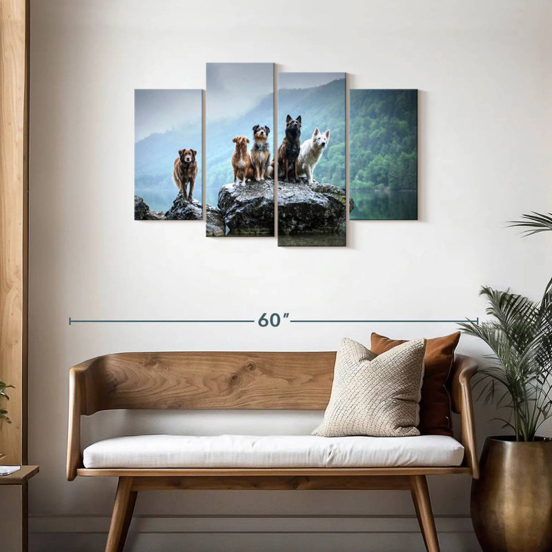 Dog Alliance, 27" H x 43" W