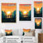 " Yellow Teal Bold Hiking Sunset III "-2125146153-2125146148