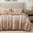 Bedsure Waffle Weave Duvet Cover King - 100% Cotton Boho Beding Set （Set of 3）-106246531-106246535