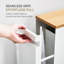 Yamazaki Home Tower Pull-Out Bathroom Storage Cabinet - Slim Bathroom Organizer With Wood Top-115070661