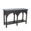 Console 47,2 x 15,7 x 31,9 po en bois noir avec accents dorés