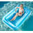 70" x 46" Pool Floats Adult with Pillow, 4 in 1 Suntan Tub Raft Floatie