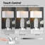 Lampes de chevet à miroir en miroir avec gradation à 3 voies, ports USB et ampoules DEL